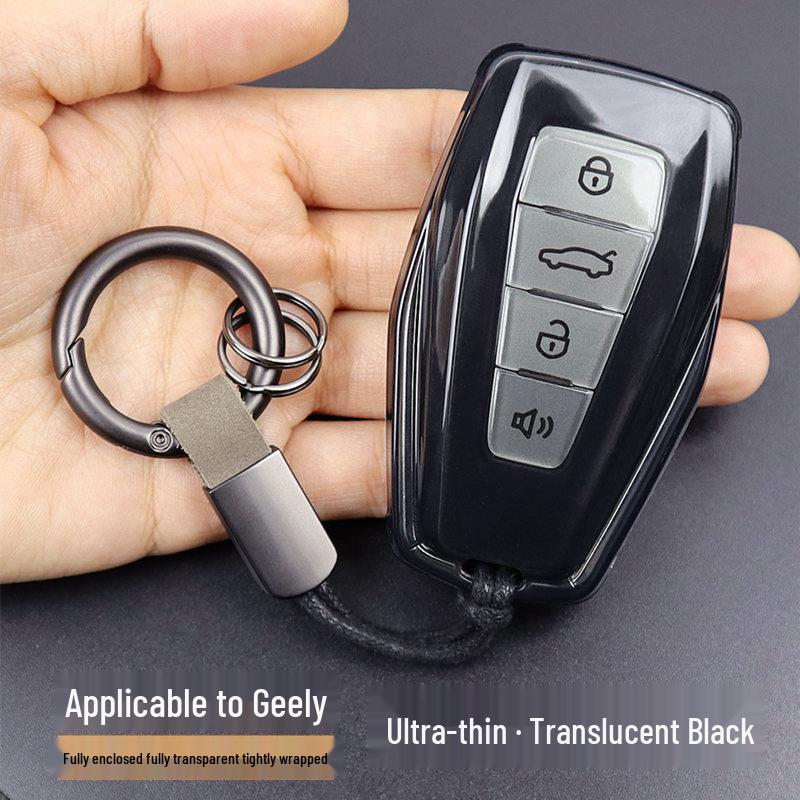 Ultra-Thin Transparent Key Case for Geely Emgrand, Binyue, Boyue, L, Xingyue, Xingrui, Binrui, Haoyue – Full Coverage Protection