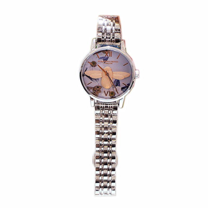 Personalized Fashion Watch Women'S Wind Steel Belt French Niche Waterproof Little Bee Tide Watch