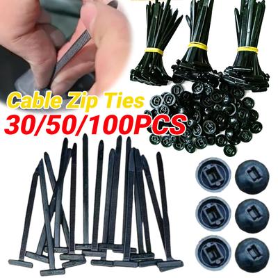 50/100PCS Nylon Cable Zip Ties Self-Locking Heavy Duty Zip Ties Universal Cable Tie Buckle for Indoor and Outdoor Use