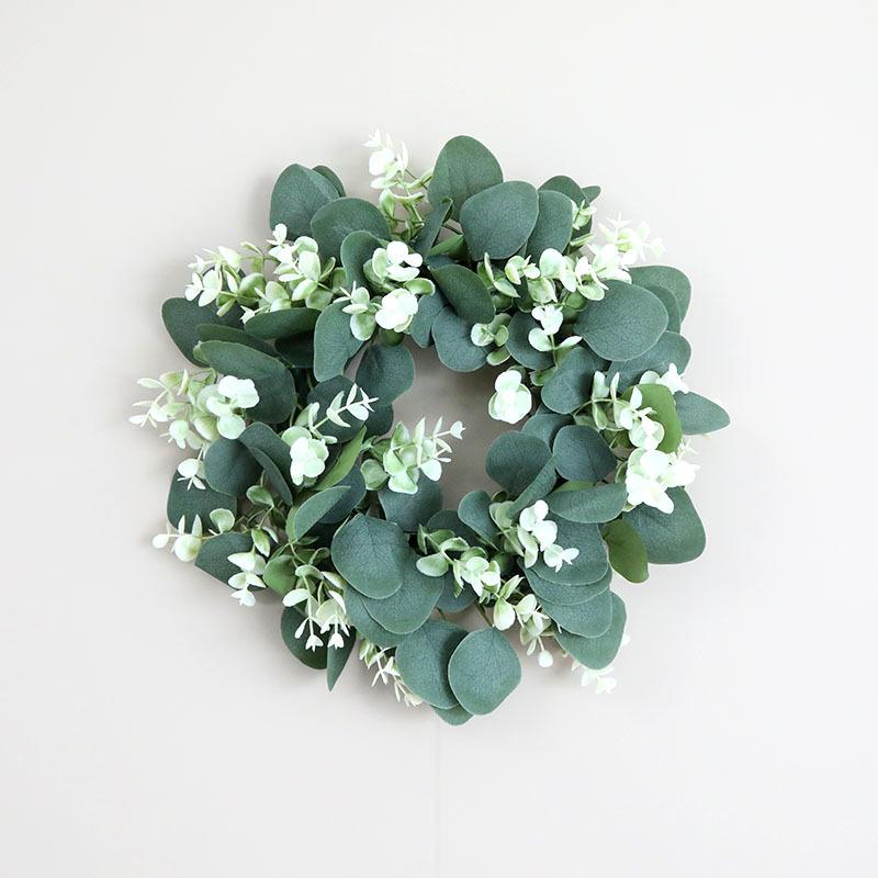 Rustic Wooden HOME Wreath Wall Decor Ornament for Living Room