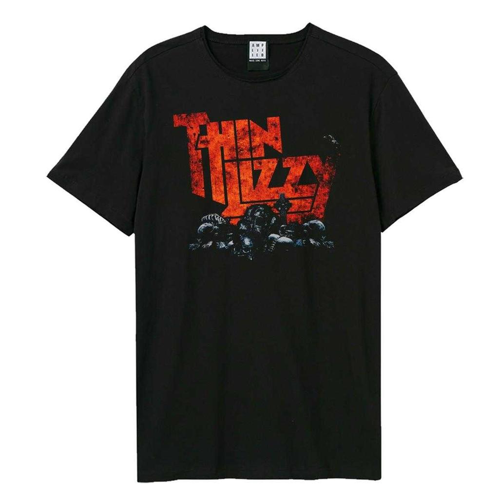 Amplified Unisex Adult Halloween Thin Lizzy Logo T-Shirt