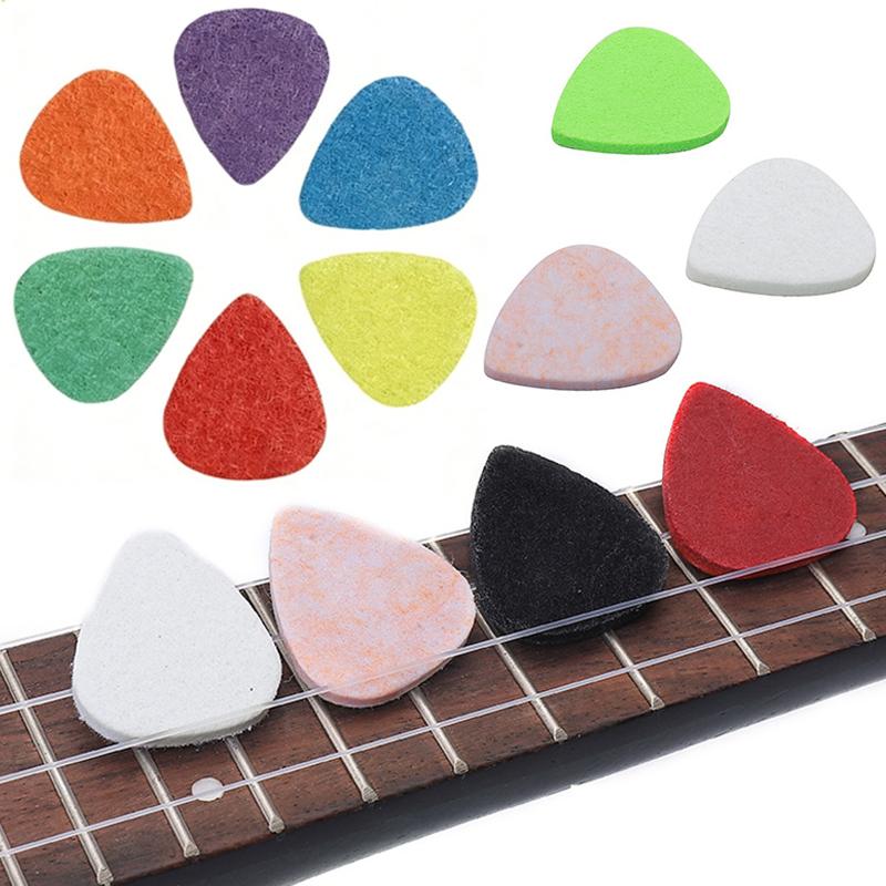 5/10/20PCS Guitar Felt Picks Mutiple Colors Music Practice Performance Supply Picks Suitable for Folk Classic Guitar Ukulele ZYF