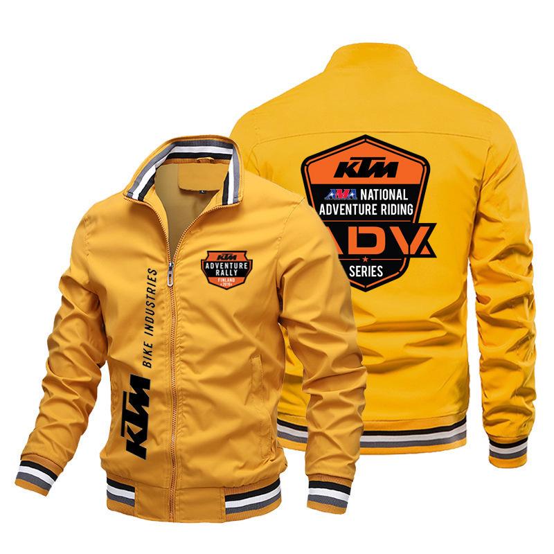 

Чоловіча куртка з логотипом мотоцикла KTM - Повсякденний вільний спортивний кардиган, Великий розмір 3XL