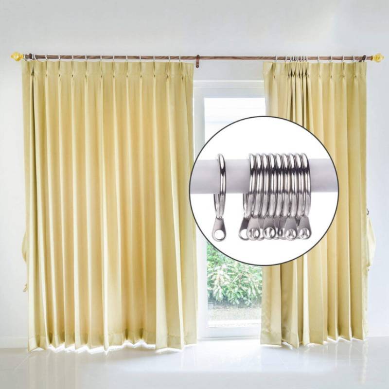Modern Minimalist Iron Curtain Hook Rings For Home Decor And Window Treatment