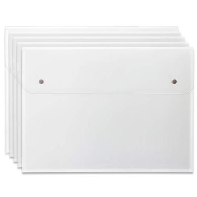 Plus Pocket Envelope File A3 Horizontal Clear (Gusseted Bag) 5-Pack 88-577