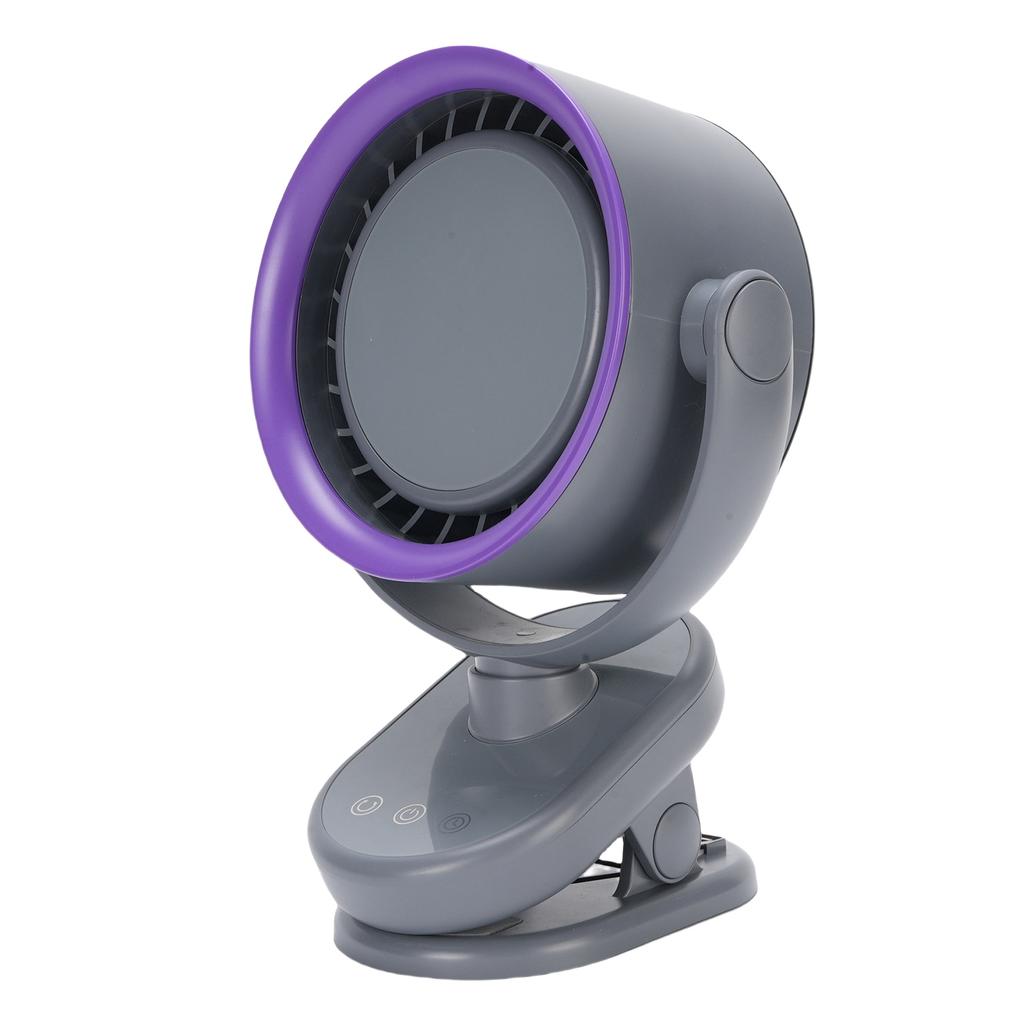 Tilt Desk Fan 100 Speeds USB   Desktop Wall Mounted Clip On 4000mah Battery Bladeless Quiet Cooling Fan