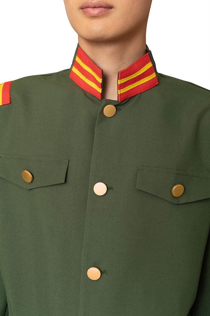 Clearstone MEN Cosplay Halloween Military Uniform Unisex Green