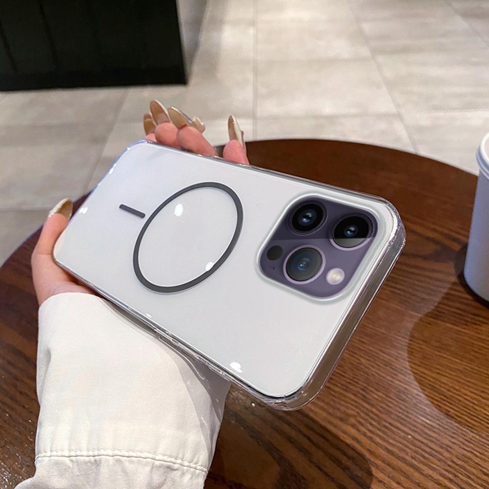 For iPhone 14 Pro Max Case Compatible with MagSafe Clear Slim PC Phone Back Cover