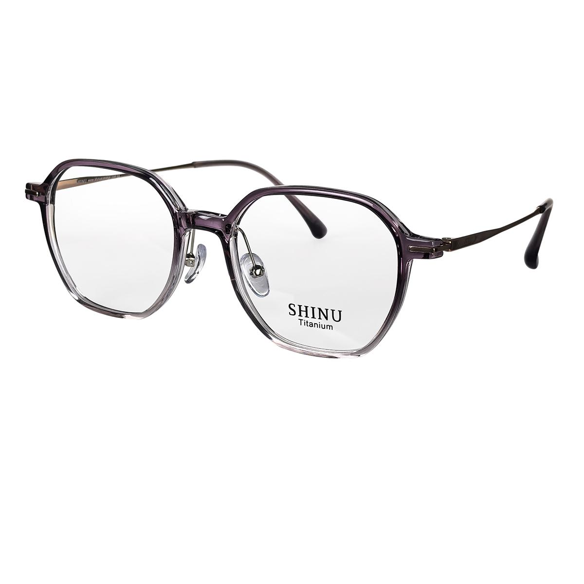 

SHINU Brand Round Titanium Glasses Frame Tr90 Frame Titanium Leg Fashion Eye Glasses for Women Y2k Original Brand Ladies Glasses