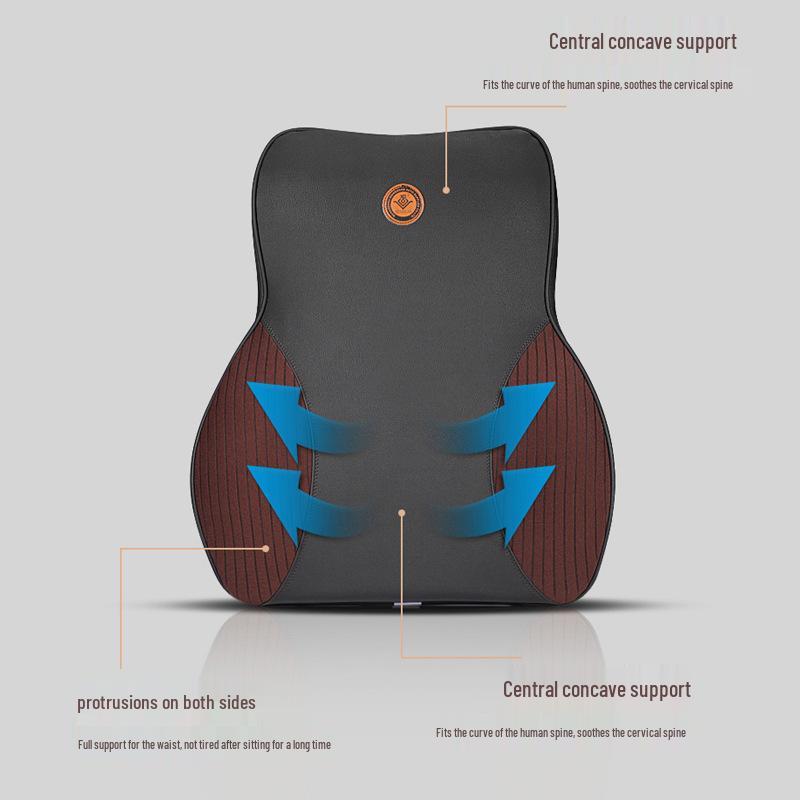 Car Lumbar Support: Memory Foam Backrest & Neck Pillow for Long-Lasting Comfort