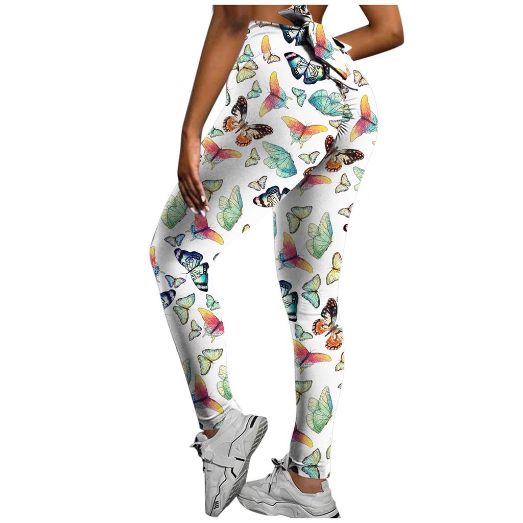 Women Printing High Waist Stretch Strethcy Fitness Leggings Yoga Pants