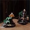 Resin Backflow Incense Burner Mountains River Waterfall Design Waterfall Incense Holder Sandalwood Stand Fragrance Holder