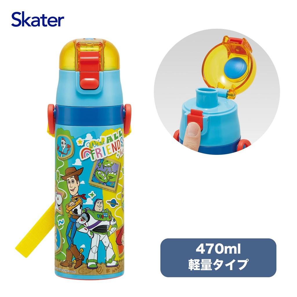 Skater Water Direct Disney Toy Story 26 for Boys and Stainless Sports Water Children's Bottle, 470ml, Drinking, Design, Girls, Insulated, Steel,