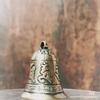 1Pc Brass Handicraft Die-Casting Scripture Bell Car Button Wind Bell Tibetan Creative Gift Home Decoration Pendant