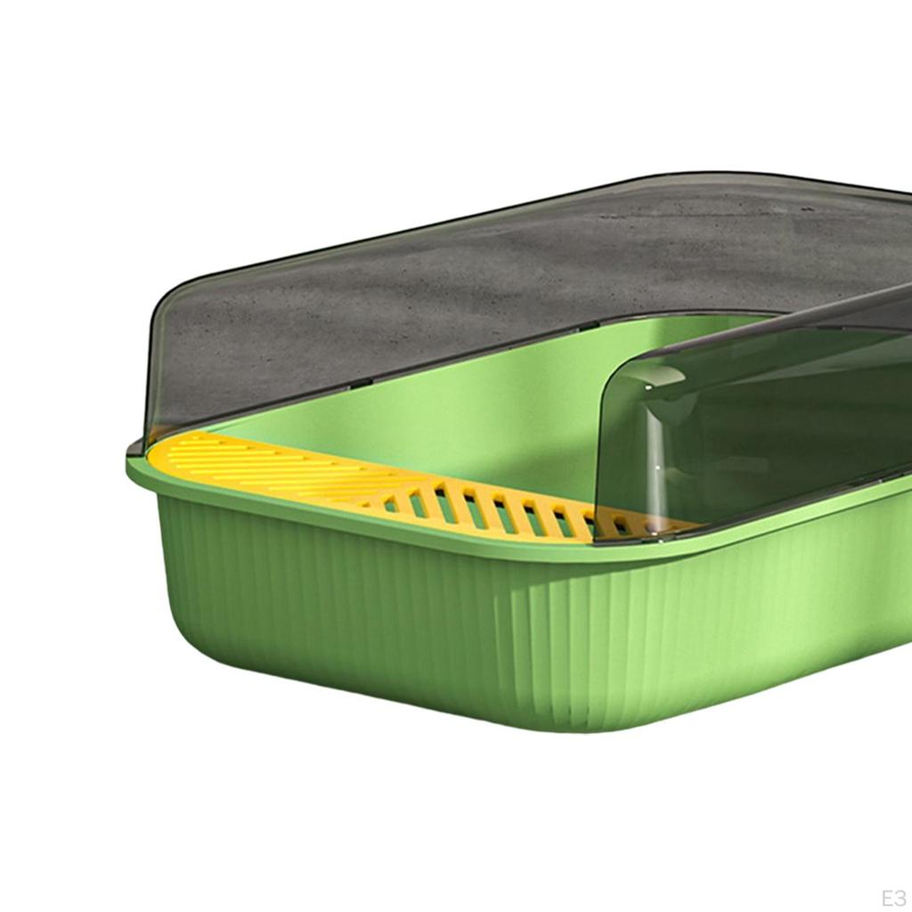 Cat Toilet Container Pan with Easy to Clean, Pet Litter Tray Deep Loo for Doggy,Small Animals,