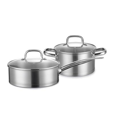 DESLON Fusen 2-Piece Stainless Steel Cookware Set