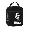 Custom KAMAZ Logo Print Insulated Lunch Bag Portable Waterproof Thermal Cooler Oxford Bento Bags for Work School Construction