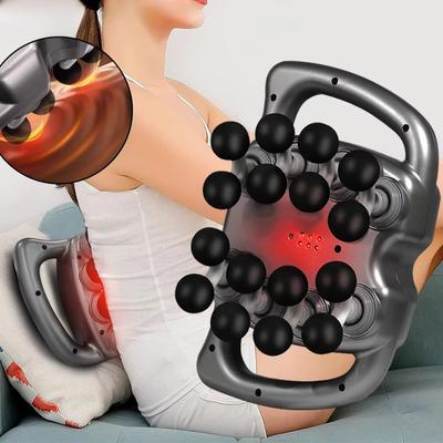 16-Kopf Akku-Massagepistole-Tiefengewebe Perkussionstherapie zur Rücken-/Beinmuskelentlastung mit 9 einstellbaren Geschwindigkeiten (Heim- & Fitnessstudio-Nutzung)