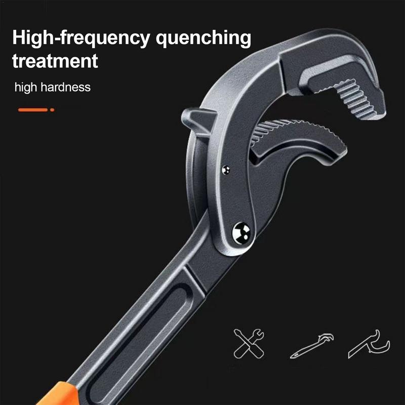 Pipe Wrench Safe Non-Slip Handle Pry Bar Car Wrench With Pointed Tail For Home Bathroom Kitchen Garage Car Repair Workplace