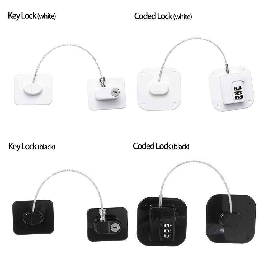 Drawers Baby Safety Children Protection Digital Password Cabinet Locks Refrigerator Lock With Metal Key or Coded Lock