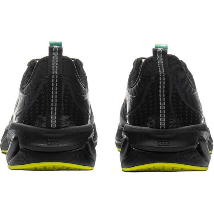 Li Ning Kids Running Shoes Comfortable Fashion Shock Absorption Rebound Breathable Low Top Kids Sneaker Black YKFV090-3