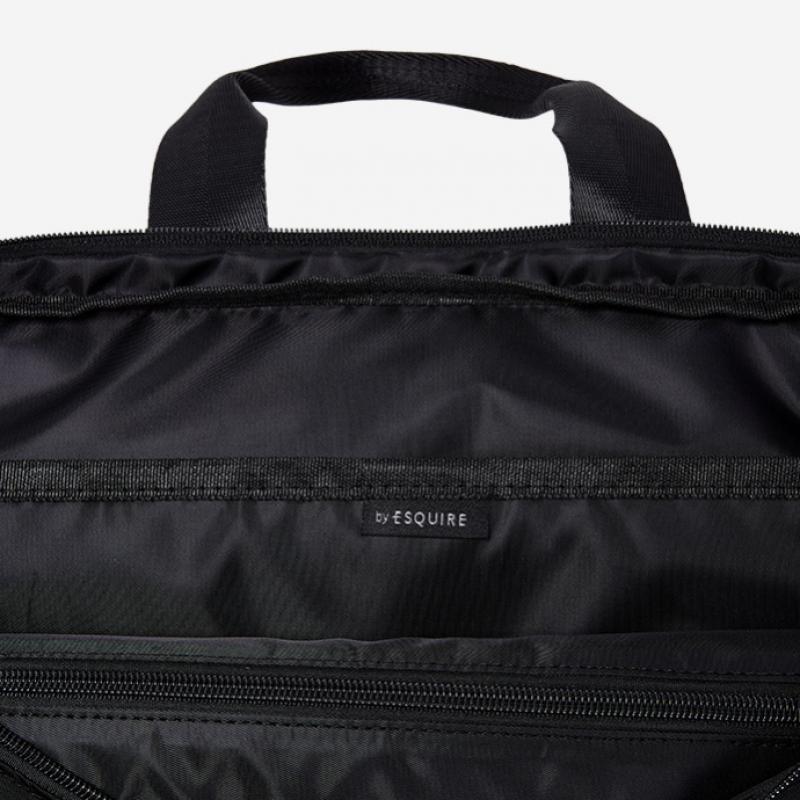By ESquire Men S Beron Double Pocket Tote Bag Black