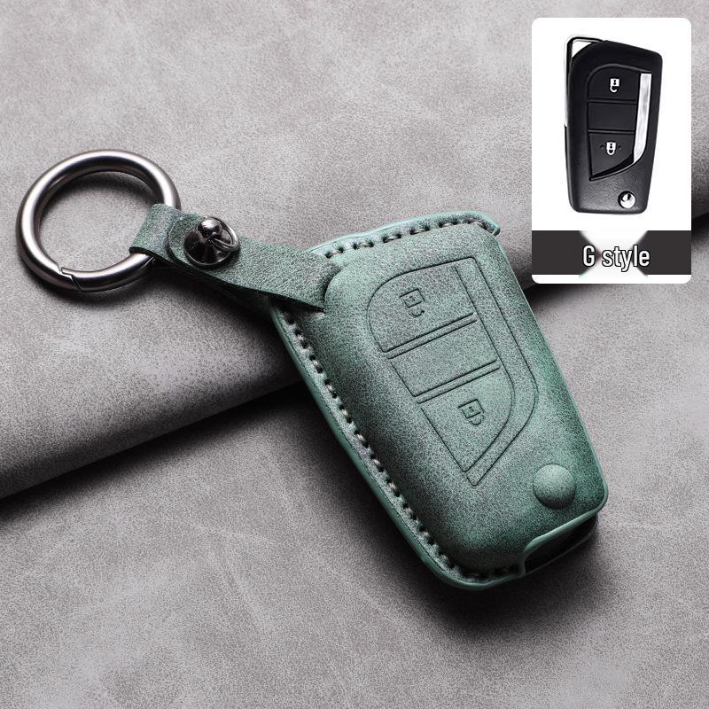Sheepskin Leather Key Cover for Toyota Alphard, RAV4, Camry, Highlander