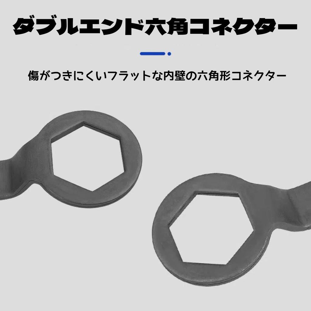 Shiwaki Clutch Removal Wrench Disassembly Practical Metal Pulley Hex Nut Solid for Gy6 125cc Tool, 39mm-41mm, Double-Head Tool,