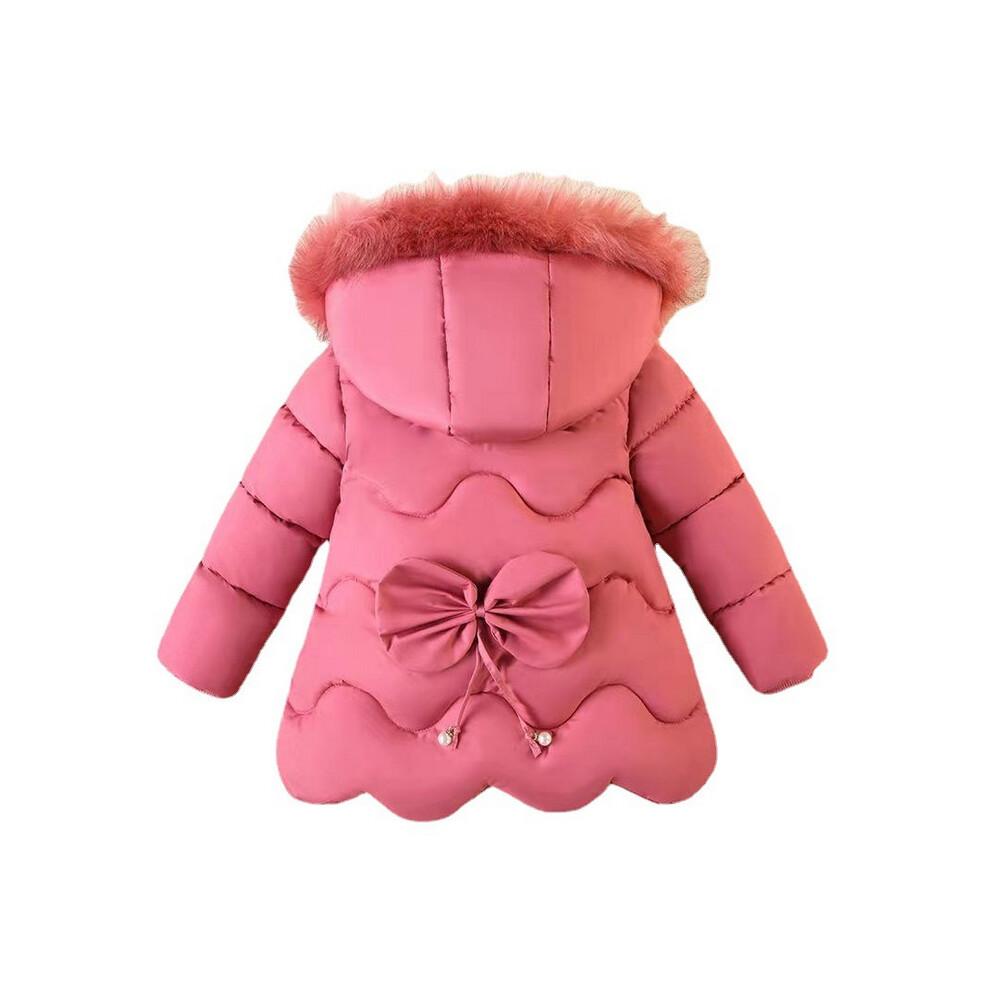 Baby Kids Girls Coat Parka Hooded Padded Warm