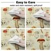 Mushroom Plant Vintage Round Tablecloth Party Kitchen Dinner Table Cover Holiday Decor Waterproof Tablecloths