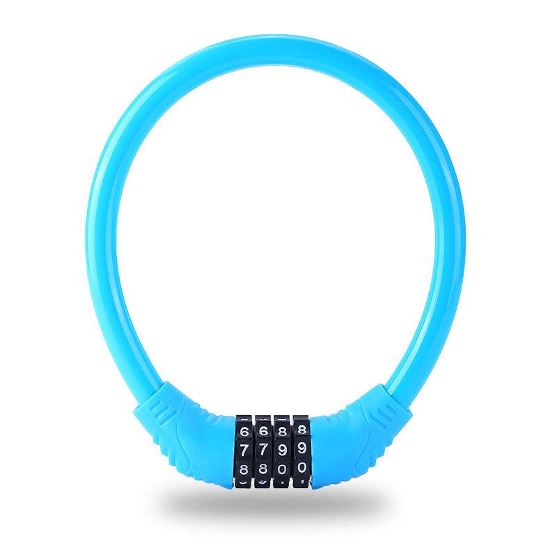 Four-Digit Anti-Theft Bicycle and Electric Vehicle Lock with Steel Wire