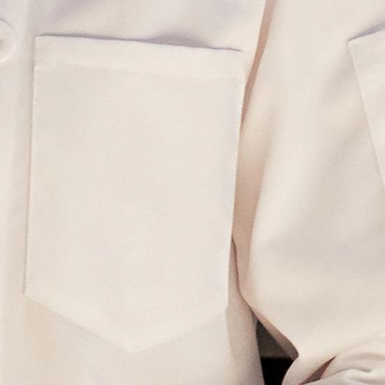 Chef Uniform Stand Collar Double-Breasted Button Design Roll-Up Cuffs Chest Pocket Solid Color Chef Shirt Professional Kitchen Workwear