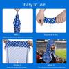Moisture-Wicking Cooling Sports Scarf Football Pattern UV Protection Towel Hooded Headscarf  Hiking