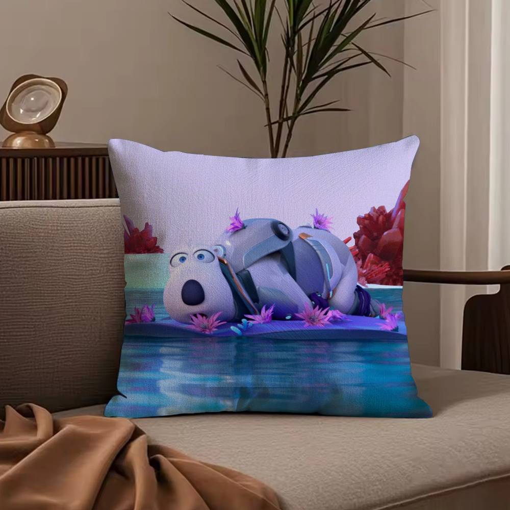 Cute B-Backkom Pillow Case Anti-dustmite Pillowcase Invisible zipper silky short plush Sofa cushion cover