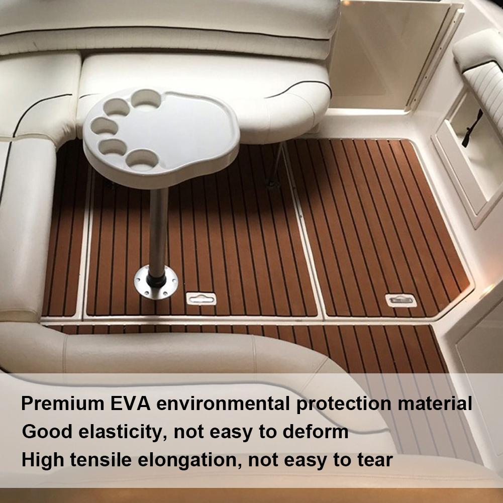 90x240cm Marine Boat Synthetic Flooring Self Adhesive EVA Foam Yacht Deck Sheet(GoldBlack )
