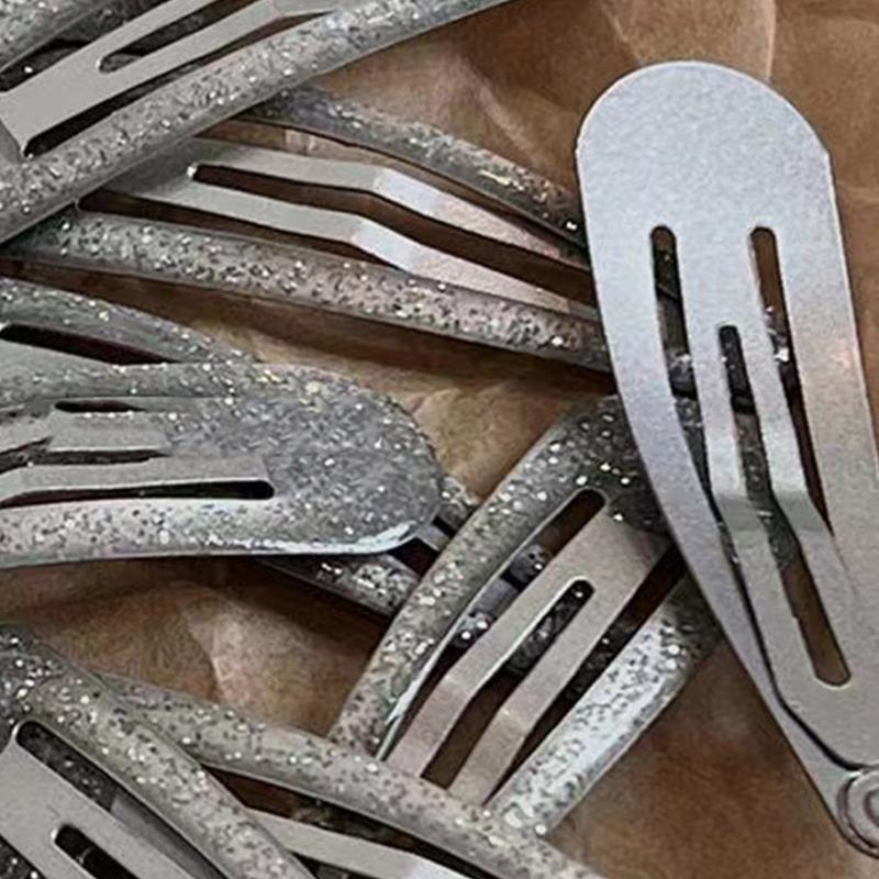 Minimalist Y2K Hair Clip Hairpins Snap Barrettes Decorative Hair Styling Ornament Y2K Sparkly Hairpins for Women Lady