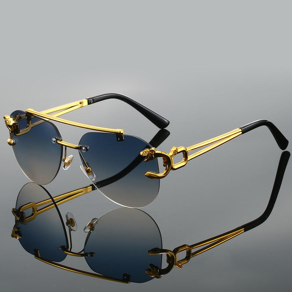 New In Pilot Decor Sunglasses Women's Trendy Vintage Driving Anti UV Shades Fashion Luxury Brand Designer Sun Glasses
