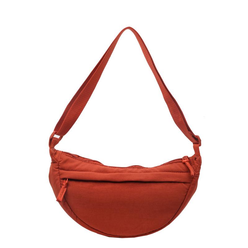 Casual Fashion Crescent Bag Women's New Nylon Dumpling Bag Shoulder Bag Messenger Bag