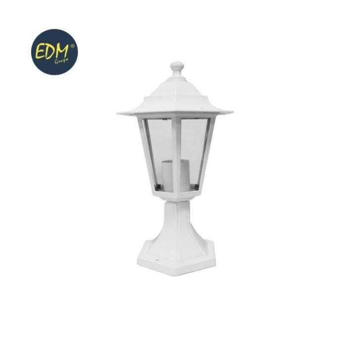 Gulvlampe aluminium hvit vegg 38xø19,2 cm EDM mod: zurich - EDM - zurich - Hvit - E27 - Voksen