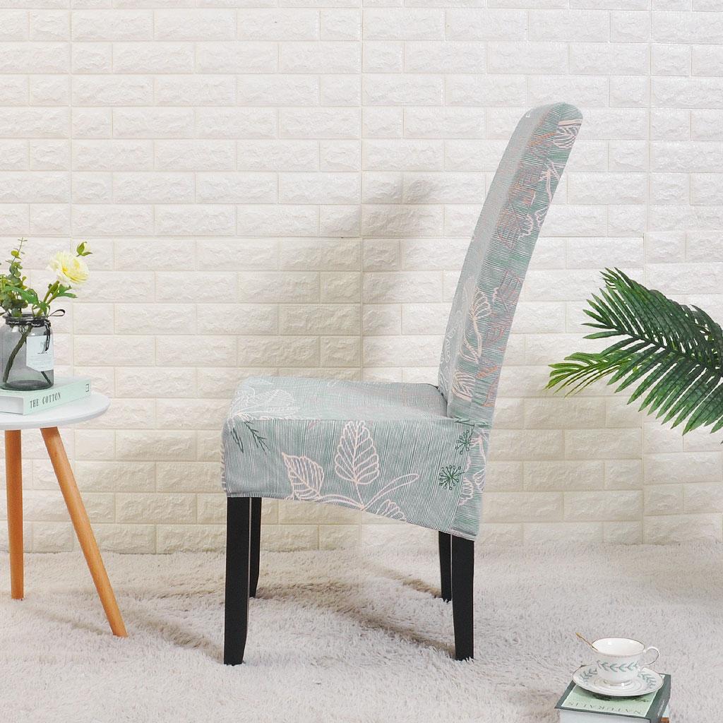 XL Size Printed Dining Chair Covers Large Removable Washable Kitchen Chair Protector Seat Cover for Dining Room Home Banquet