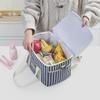 Striped Portable Large-Capacity Insulated Picnic Bag and Cooler