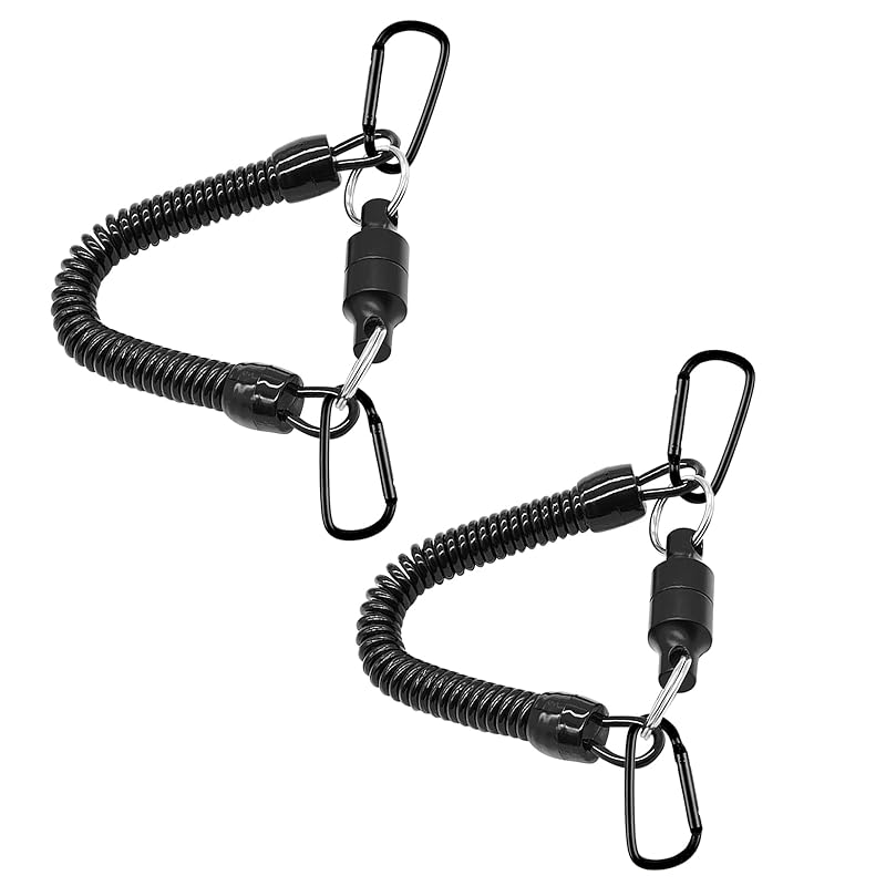 

[Kumomi] Magnet releaser 2 pieces Load capacity 5kg With carabiner powerful magnet mountain climbing fishing accessories Fall prevention hanging camp