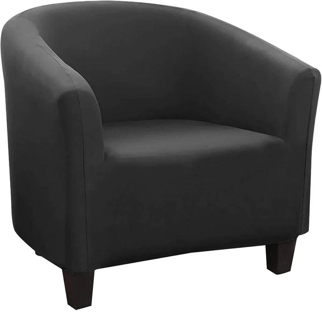 Sretch Elastic Single Sofa Covers Velvet Armchair Seat Cover Chair Protector Stretch Bar Slipcovers for Home Decor Living Room