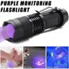 LED UV Flashlight 395nm Portable Mini Ultraviolet Torch Waterproof Zoomable Violet Light Pet Urine Scorpion Detector UV Lamp