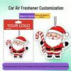 Santa Claus Car Mirror Air Freshener Pendant Aroma Card