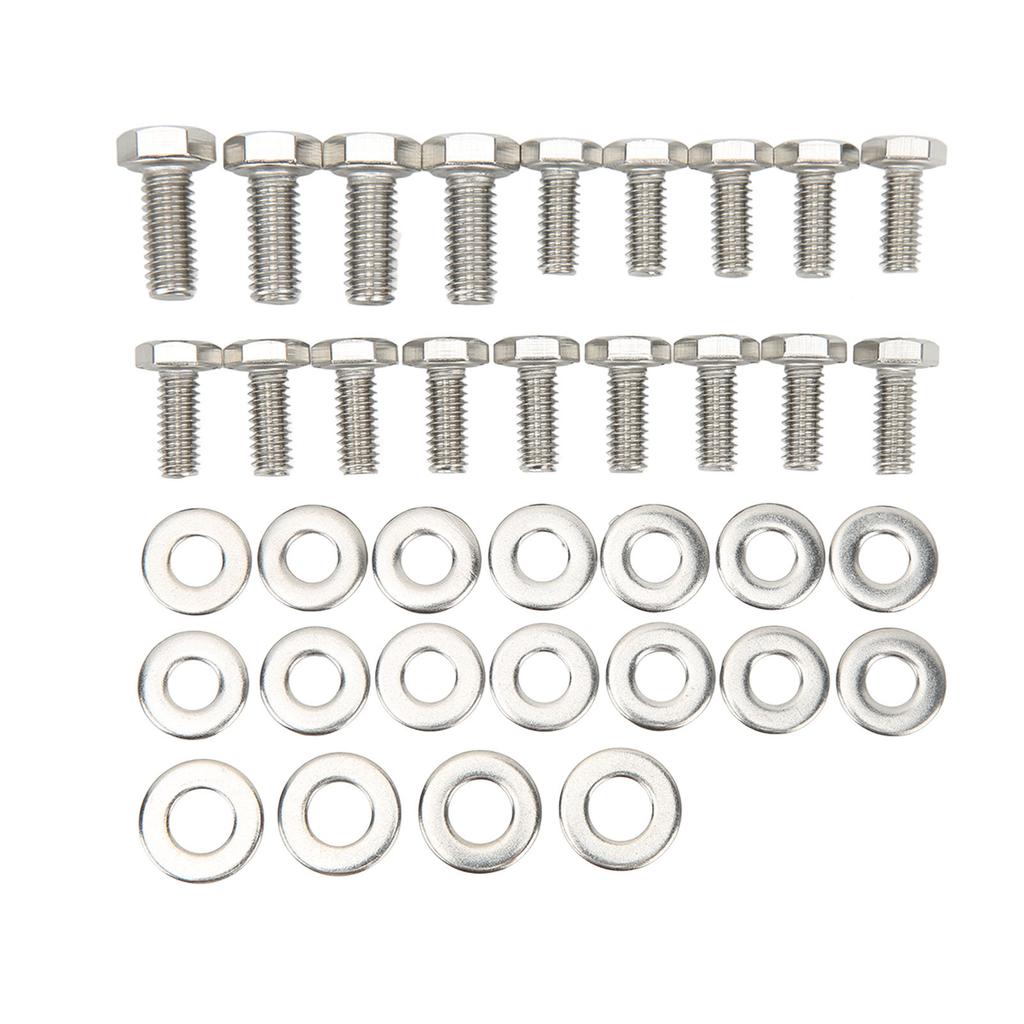 211pcs Engine Hex Bolt Kit Stainless Steel Long Lasting for SMALL BLOCK 265 283 305 327 350 400