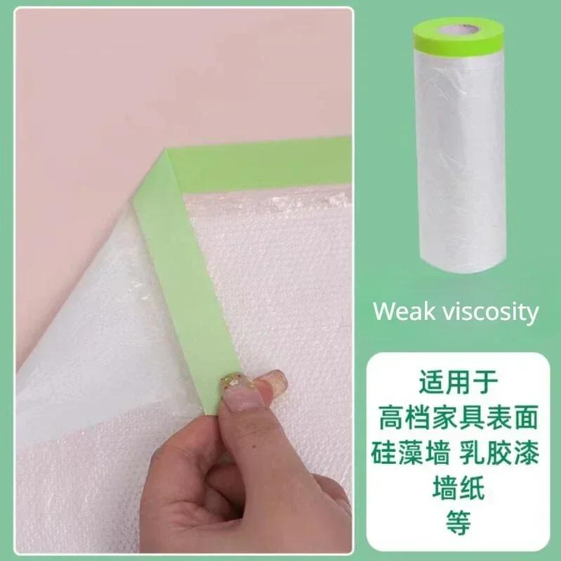 25Meter Big Multifunctional Dust Film Furniture Cover with Plastic Protective Films Disposable Dust Cover Cloth Bed Sofa bigPage