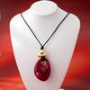High-End Enamel Bean Pendant Long Necklace for Women – Stylish Cross-Border Design