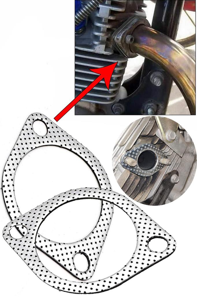 YFFSFDC Muffler Gasket Turbo Gasket Reinforced Ring Exhaust Gasket [2