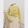 Korean Chic French-Inspired Knitted Two-Piece Sweater for Women’s Early Spring